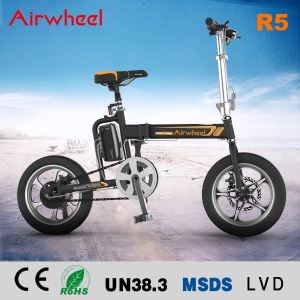 NEW ARRIVAL AIRWHEEL R5 16 Inch Pneumatic Tire Disc Brakes 250Watt Chinese Electric Bike Folding E Bike with Pedals