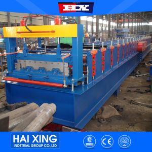 Deck floor roll forming machine, uncoiled base 