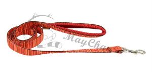 Reflective Polyester Striped Soft Mesh Handle Leash