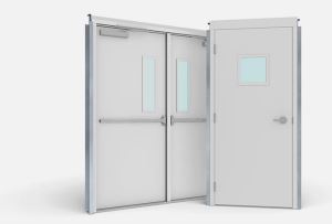 Supply Commercial 3 Hours Metal Fire Door That Commonly Used on The Exteriors of A Commercial Building, on Fire Rated Openings Area for Over Ten Years