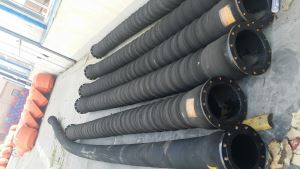 Large-diameter Flanged High Pressure Marine Pumping Sand Mud Suction Rubber Floating Dredging Tube Hose Pipe
