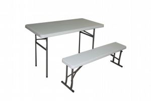 Portable Folding Camping Table and Chair for Outdoors or Field Hospital Use