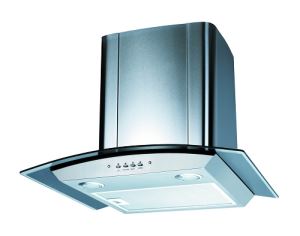 Stainless Steel Chimney with S.S Base Shell with 2 Speeds Push Button Switch with LED Lamps Range Hood