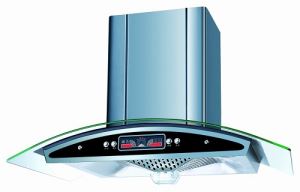 Dynamic Type 450mm Height Chimney with Oil Collect Pyramid Filter with LCD Display with Halogen Lamps Wall Mount Range Hood