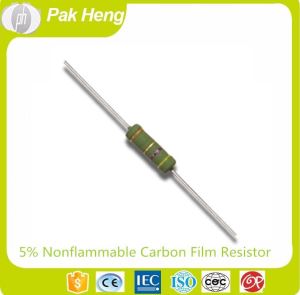 1m 4 Color Ring Nonflammable Carbon Film Fixed Resistor with Accuracy 5%