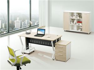 Office Executive Desk with Modern Design Legs and Mobile Pedestal