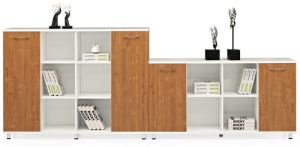 Popular Modern Design MDF Office Cabinet with Metal Handle