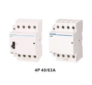 Electromagnetic 230V 400V 4P 2P 40A 63A 2NO 2NC Modular Contactor