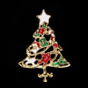 Colorful Christmas Tree Brooch