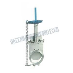 DIN WC9 Chain Wheel Actuated Wafer Knife Gate Valve