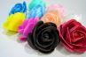 Handmade Single Head Decoration Bubble Flowers and Colorful Roses