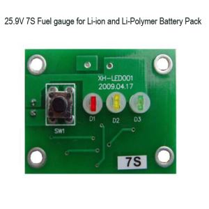 7S 25.9V Battery Fuel (Gas) Gauge with 3 Led Lights