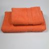 Solid Color Dobby Border Bath Towels