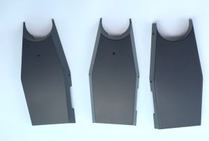 CNC Machining Plastic Cover With Black Painting