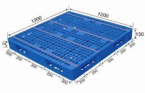 Double Faced Style Heavy Duty Plastic Pallet Euro Pallet for Euro Pallet Making/stackable Plastic Pallet