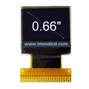 0.66 Inch OLED Module Monochrome White Blue Red Pmoled with High Contrast