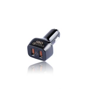 IBD TOP Quality Qualcomm Quick Charger 3.0 Car Charger Dual Usb For 3.0 PHONE