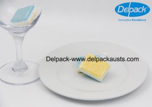 3-Layer(Blue-White-Yellow) High Quality Dishwashing Tablet
