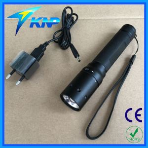 Zoomable Focus Powerful 3Mode USB 18650 Rechargeable LED Flashlight Torch