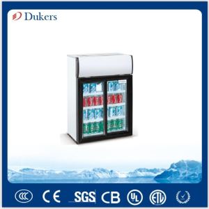 Dukers Countertop  85L Two Open Sliding  Glass Door  Drink Cooler