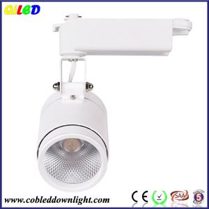 two wire 25w 30w cob led track spot light, commercial ceiling track light