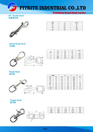 Wholesale High Quality Stainless Steel Hook for Handbag/Harness/Rigging