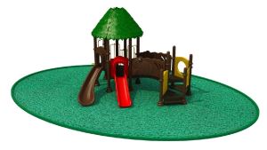 Outdoor Playground Soft Plastic Slide Playground