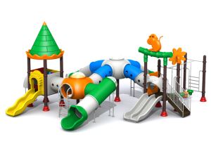 Best Selling Kids Plastic Used Playground Slides For Sale