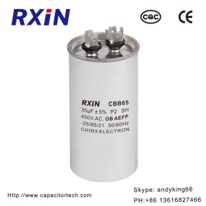 Cylinder Type CBB65 Explosion Proof Air Conditioner and Refrigerator Compressor Capacitor