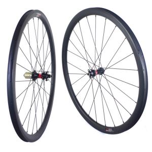 Disc Brake Road Carbon Wheels Cyclocross 35mm Depth 25mm Width Clincher Tubular