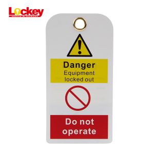 Equipment Locked Out PVC Tag