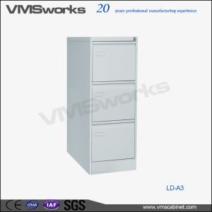 3 Drawer Lockable Horizontal Filing Cabinet With Lock
