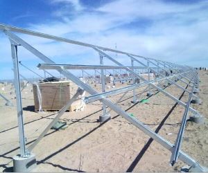 100% Galvanized Steel Ground Mounting System For Solar Power In San Diego Solar Panel Ground Racks