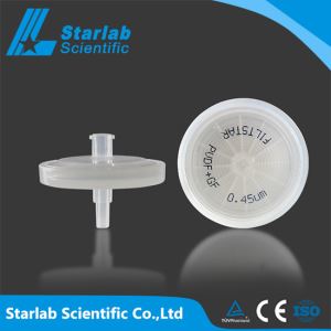 China Hydrophilic PVDF Syringe Filter 0.2