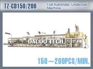 TZ-CD-150/200 Full Automatic Underpad Machine