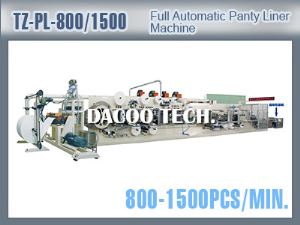 TZ-PL-800/1500 Full Automatic Panty Liner Machine