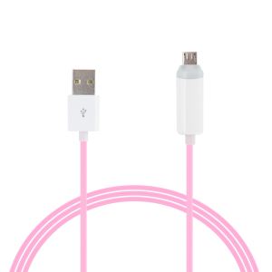 LED Light Usb Charge Data Cable 1A USB Cable For Micro And Iphone ,Or Huawei Cell Phone With Type-C Dock ,1M/1.5M/2M Optional High Charging Speed