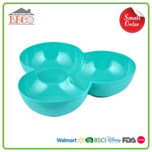 BSCI Factory 3 Section Plastic Melamine Fruit Tray for Sale