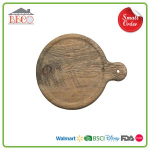 Sedex Factory Custom Wooden Style Melamine Pizza Plate for Sale