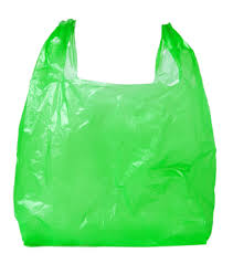 transparent T-shirt bag for grocery, surpmarket