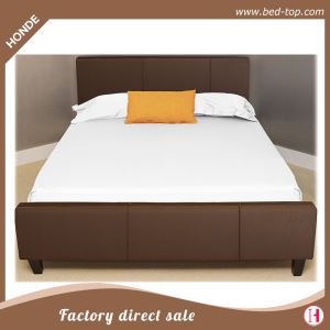 Cheap Double Size Upholstered Full Color Leather Bed For Bedroom Furniture