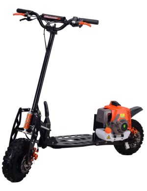 71cc Two Stroke Folding Gasoline Scooters With Disc Brake And 3 Speeds Shifter