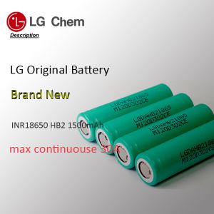 Big Drain LG INR 18650 HB2 1500mAh 30A Battery