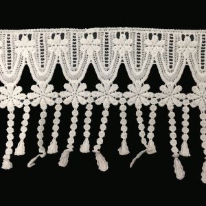 New Arrival cotton Embroidery Tassels Lace for Garment