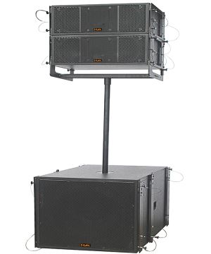 500W 8 Inch Line Array Speaker With Black Paint For Perfermance Hall