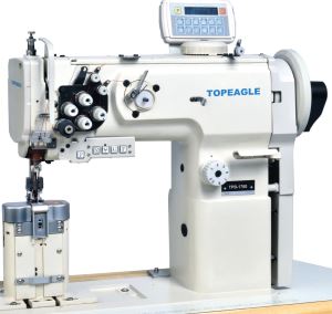 TPB-1700 Post-bed single or double needle compound feed sewing machine with horizontal large hook