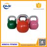 Top Grade Custom Logo Color Competition Steel Kettlebell With Stainless Steel Handle