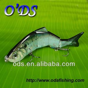 four section minnow lures hard plastic lure likelife good action swimbaits