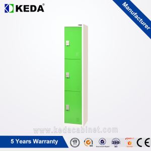 KD Security Three Tier Steel Athletic Locker Cabinet for Office Staff