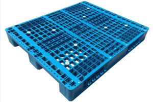 1200x1000 HDPE Industrial Plastic Pallets With 3 Runners For Racks
